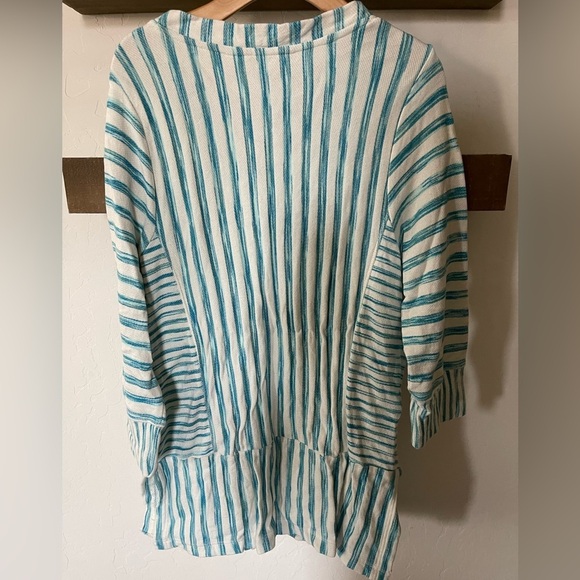 Soft Surroundings| Nautical Striped Long Tunic Sweater, Size Large•••Beachy - Picture 6 of 13
